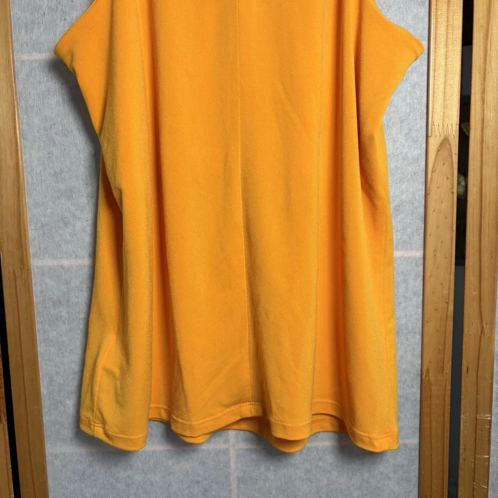 Michael Michael Kors Womens‎ Top Size M Yellow Tank Blouse Tortoise Chain Strap